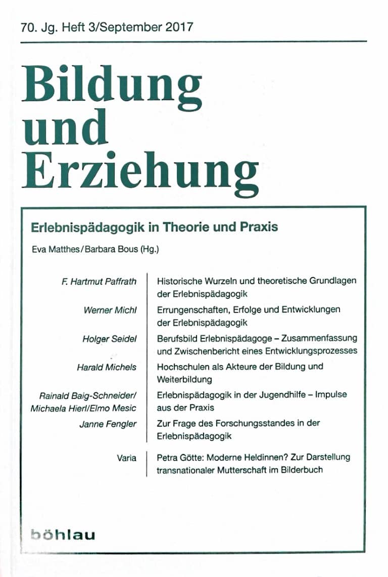 Die moderne Erlebnispädagogik